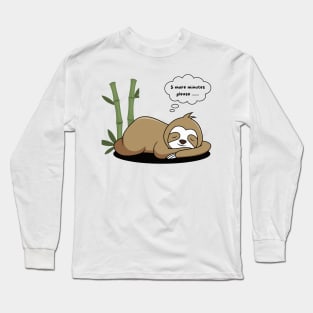 Snoozy Sloth Long Sleeve T-Shirt